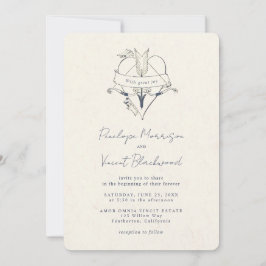 Convite AMOR OMNIA VINCIT Wedding Invitation