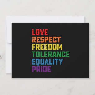 Convite Amor Respeita Liberdade Tolerância Orgulho da Igua