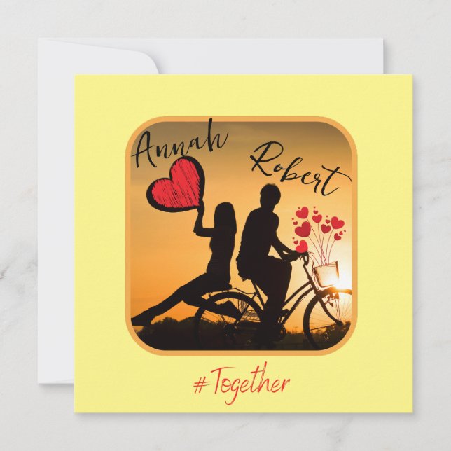 Convite Amor sempre romântico (Frente)