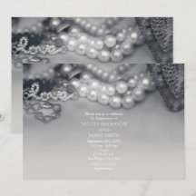 Amor Vintage Glam Pérolas Pretas e Brancas Casamen