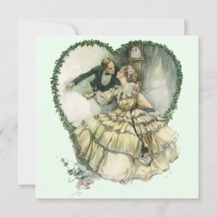 Convite Amor Vintage, Romance, Romântico, Salve a Data