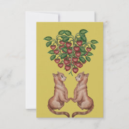 Convite amor y frutillas