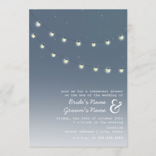 Convite Ampolas que nivelam o jantar de ensaio do