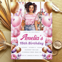 Convite Amusement Park African American Birday