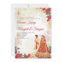 Anand Karaj convida e convida ao casamento Sikh