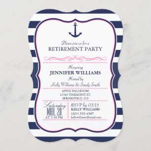 Convite Ancho náutico;l Parte de Marinho e aposentadoria r