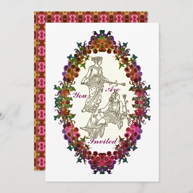 Convite Ancião Grecian Fashions (Frente/Verso)