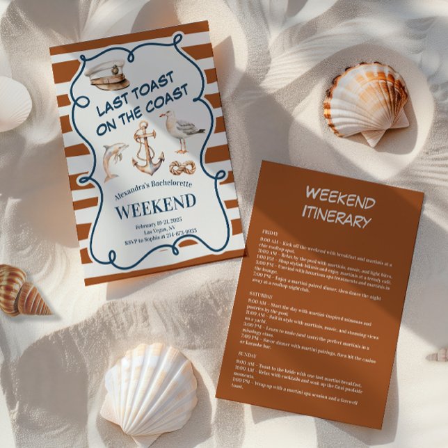 Convite Ancoragem Náutica Russa e Bachelorette de Golfinho (Criador carregado)