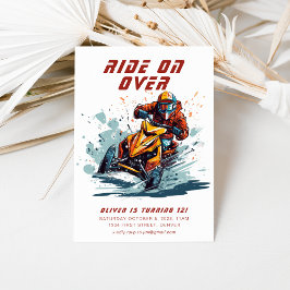 Convite Ande sobre a Festa de aniversário de Snowboard