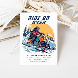 Convite Ande sobre a Festa de aniversário de Snowboard