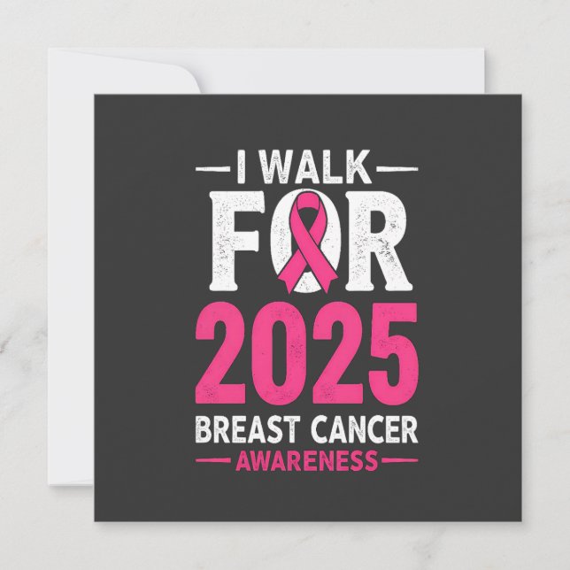 Convite Ando Por Cancer De Mama 2025 (Frente)