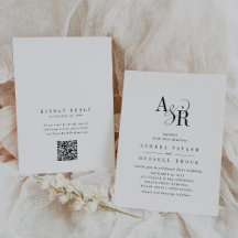 ANDREA Código QR Clássico Elegante Chique Casament