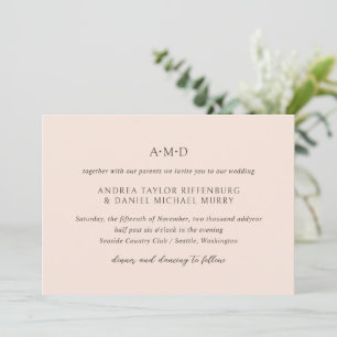 Convite Andrea Tan Elegant Wedding