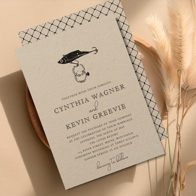 Convite Anéis de isca de pesca russos Kraft Brown Black (Criador carregado)