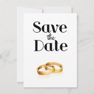 Convite Anéis de Noivado Save the Date