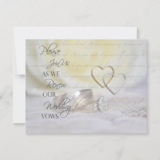 Convite Anéis Vow Renewation Invitation