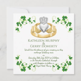 Convite Anel Cladagh Irlandês Tradicional e Camarões