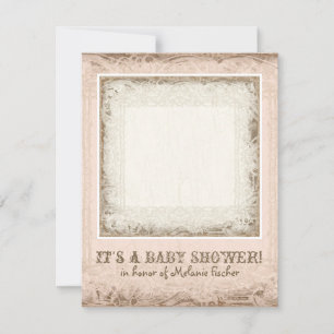 Convite Anel de latão-redondo, Circus Carousel Vintage