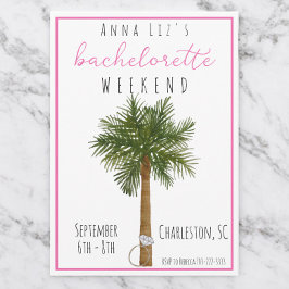 Convite Anel Itinerário de Fim de Semana da Festa de solte