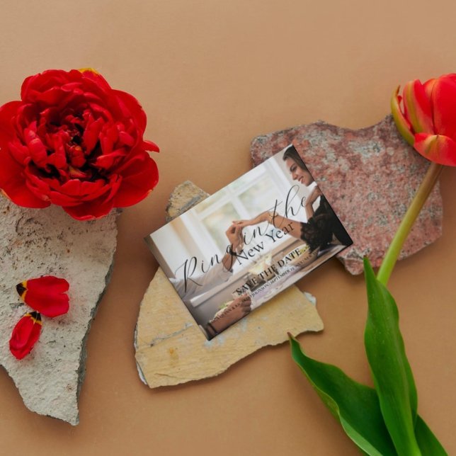 Convite Anel no novo ano Casamento Salve a data (Criador carregado)