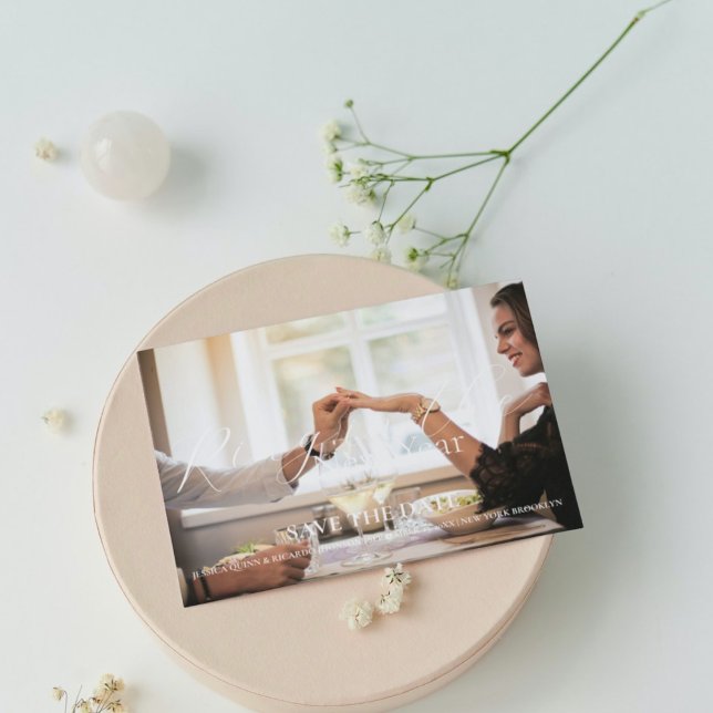 Convite Anel no novo ano Casamento Salve a data (Criador carregado)