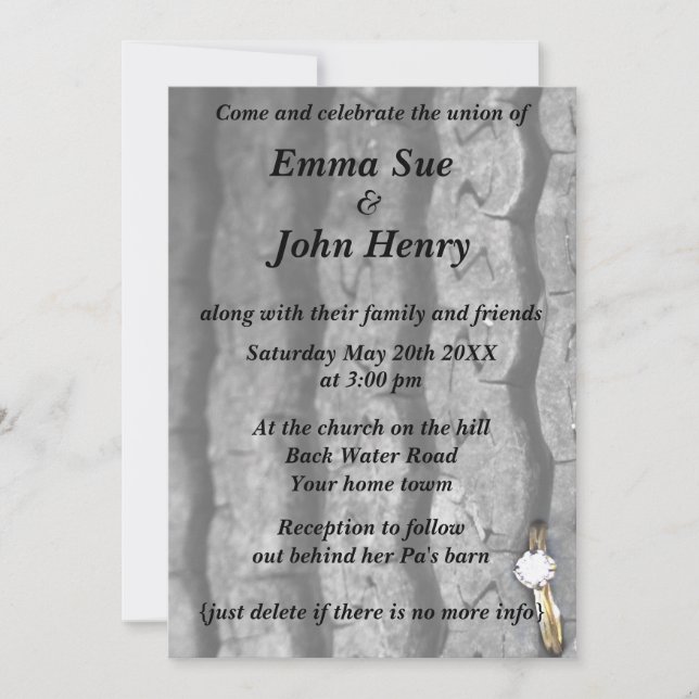 Convite Anel no Piso (Frente)