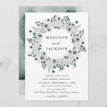 Anêmonas brancas e Rosas Casamento Floral