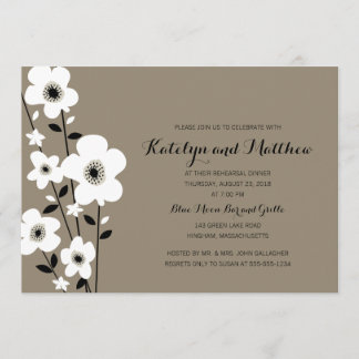 Convite Anemone Moderno | Janto de ensaio