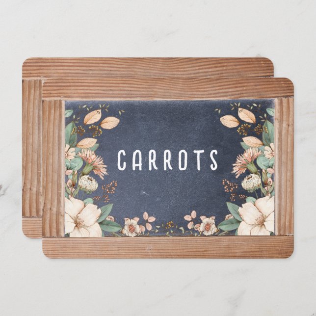 Convite Anexo do Quadro Verde de Calças/Cartão de Lugar (Frente/Verso)