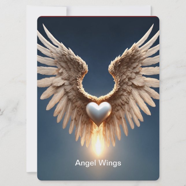 Convite Angel Wings (Frente)