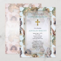 Ângulos de Vintage | Confirmação Dourada Cross Gir