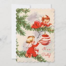 Convite Ângulos decorando a árvore de Natal