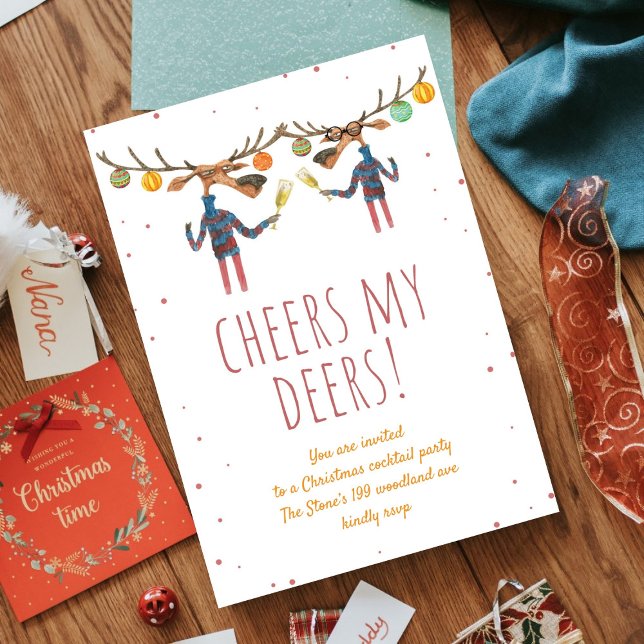 Convite Anima Meus Deers l Winter Christmas Cocktail (Criador carregado)