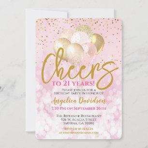 Convite Anima-Se A 21 Anos De aniversário de 21 anos Glamo