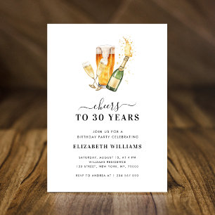 Convite Anima-se a 30 anos de Festa de aniversário de 30 a