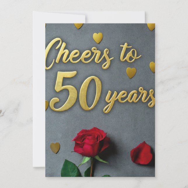 Convite Anima-se a 50 anos incríveis. (Frente)