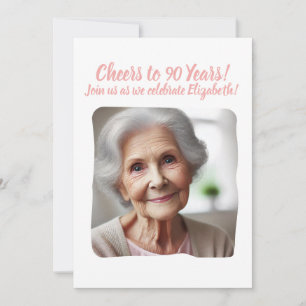 Convite Anima-se a 90 anos de Festa de aniversário de 90 A