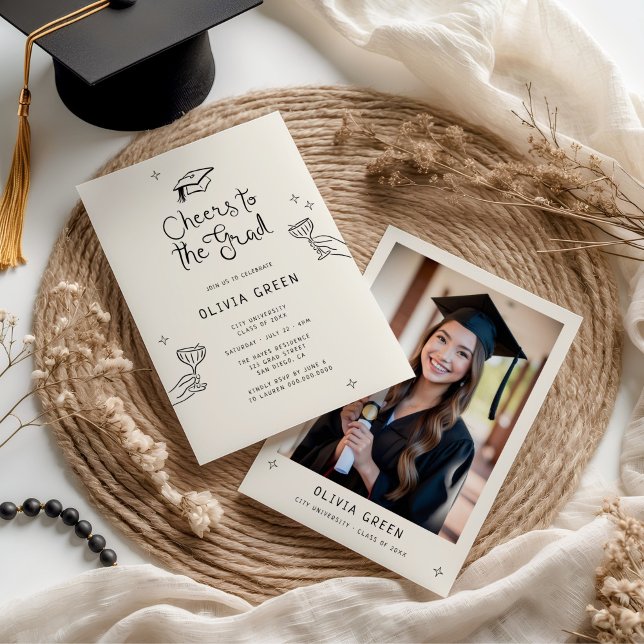 Convite Animações Desenhadas à Mão para a Graduação do For (Criador carregado)