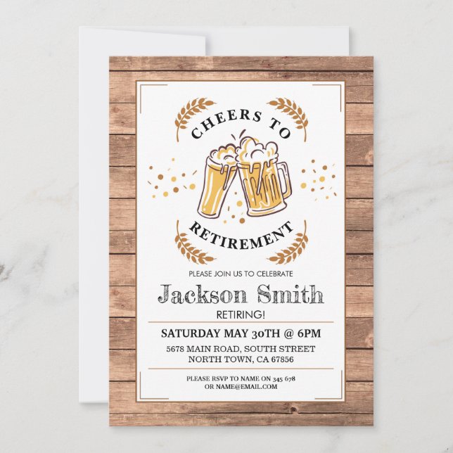 Convite Animações para a aposentadoria das cervejas de mad (Frente)