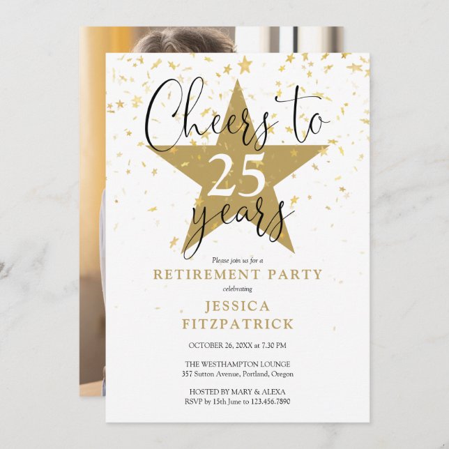 Convite Animações para o Dourado Festa de Retirada de Foto (Frente/Verso)