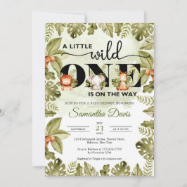 Convite Animais cártaros da selva corcunda dirigindo um ca