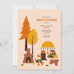 Convite Animais da Floresta Aquecimento