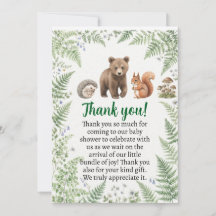 Animais da floresta baby shower
