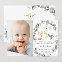 Convite Animais Da Floresta - Greenerescência Rústica Foto