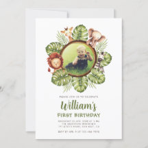 Animais da Savana Foto Selva Vegetação 1º Aniversá