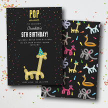 Animais de Balão Girafa Tema de Festa de Aniversár