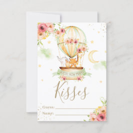 Convite Animais De Balões De Ar Quente Adivinham Quantos B