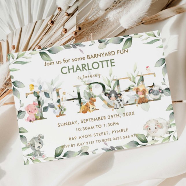 Convite Animais de exploração culinária em Barnyard Greene (Criador carregado)