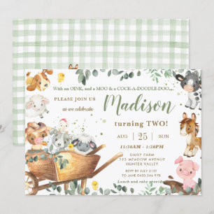 Convite Animais de exploração culinária lindos