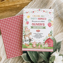 Animais de exploração Festa de aniversário ranar d